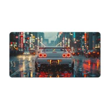 Imagem de HouLaiZhe Tapetes de mouse para jogos JDM Car R34 JDM Tapetes de mesa de carro grandes para teclado de mesa de computador 30 x 60 cm