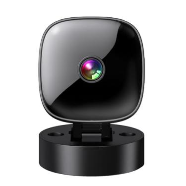 Imagem de Dpofirs Câmera WiFi Compacta Com Visão Noturna, Rotação de 360°, Bateria Recarregável, Detecção de Movimento, Segurança Interna/externa