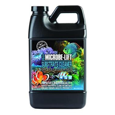 Imagem de MICROBE-LIFT Limpador de cascalho e substrato para aquários de água salgada e tanques de água doce, limpador de tanque e condicionador de água de aquário, esclarece a água, reduz lamas, suprimentos de