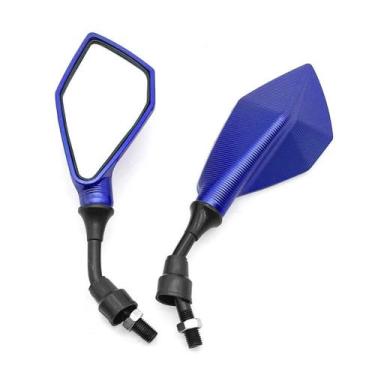 Imagem de Espelhos Retrovisores Ajustáveis De Ângulo Largura De 10mm Para Motoci