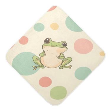 Imagem de Toalhas de bebê com capuz ultra macias absorventes toalha de banho sapo musselina algodão toalhas de banho para recém-nascidos bebês bebês 89 x 89 centímetros
