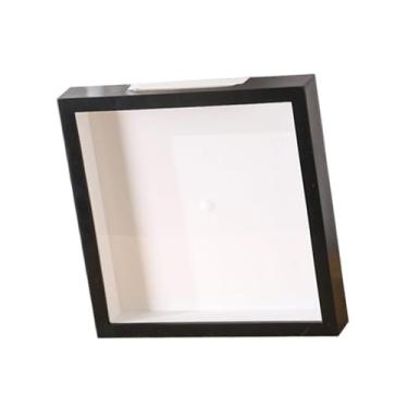 Imagem de Baoblaze Moldura tipo caixa para fotos, ideal para guardar lembranças, leve, compacta e multifuncional, com compartimento para ingressos de shows, Preto E Branco