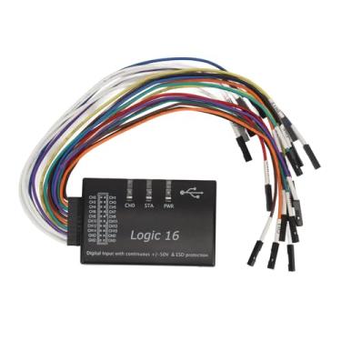 Imagem de KIMISS Analisador Lógico USB de 16 Canais Com Taxa de Amostragem de 100M, Proteção ESD e Gerenciamento de Dados Em Tempo Real para Testes Elétricos Avançados