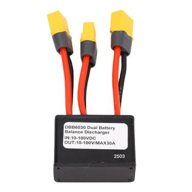 Imagem de RiToEasysports Conector de Bateria para Bicicletas Elétricas, Adaptador de Conector de Bateria Dupla 30A 1000W Com Porta de Carregamento para Modificação de Bicicleta