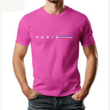 Imagem de Camiseta Masculina Algodão Premium PARIS 02-Masculino