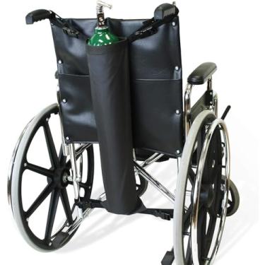 Imagem de Suporte de tanque de oxigênio para cadeira de rodas, cinza 1