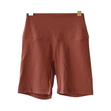 Imagem de Shorts De Yoga Femininos De Cintura Alta, Ajuste Slim, Levanta O Bumbu