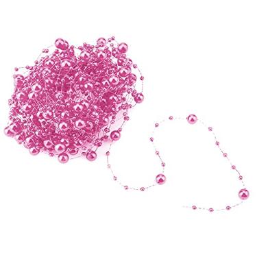 Imagem de Acouto Contas 10M Linha de Pesca Pérolas Artificiais Contas Decoração de Festa de Casamento Guirlanda Artes, Artesanato e Costura/Costura/Guarnição e Enfeites/Guarnição Com Miçangas (Rosa Vermelha)