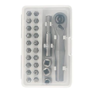 Imagem de Chave De Catraca Mini - Kit de Ferramentas de Reparação Mecânica com Ímã Integrado de Alta Resistência,Conjunto De Bits De Catraca Mini Para Chave De Fenda,Para Computadores, Televisão E Eletrônicos