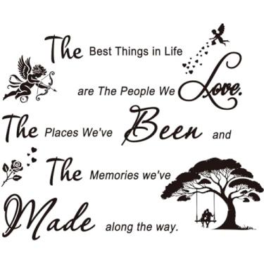 Imagem de Adesivos de parede The Best Things in Life are The People We Love The Places We've Been and The Memories