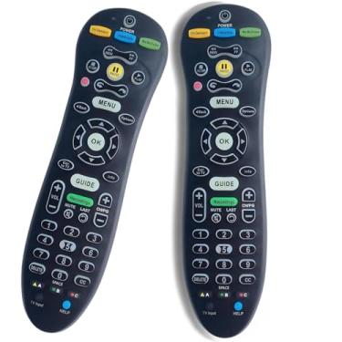 Imagem de Pacote com 2 controles remotos S30-s1b para controle remoto Att Uverse substituição universal com fácil configuração, controle remoto universal de TV para uso diário (preto)