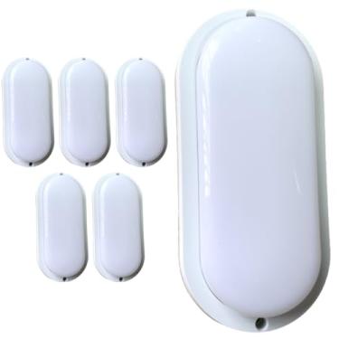 Imagem de Kit 6x Arandela Tartaruga Externa Branca Sobrepor 20W IP65 Bivolt Com Acabamento