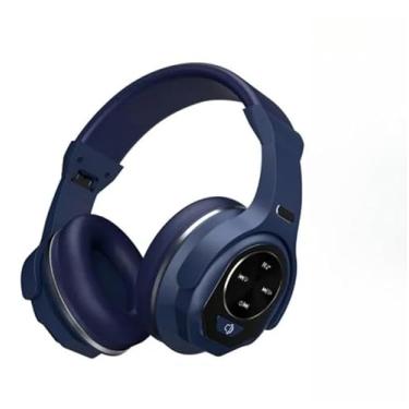 Imagem de Fone de ouvido sem fio com rádio FM, alto-falante e microfone, fone de ouvido gamer supra-auricular