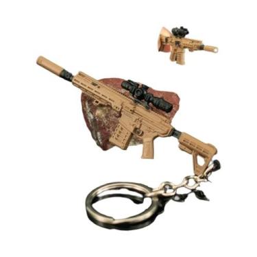 Imagem de Chaveiro Modelo Mini Arma 9cm M7, Pingente De Metal, Chaveiro Para Bol