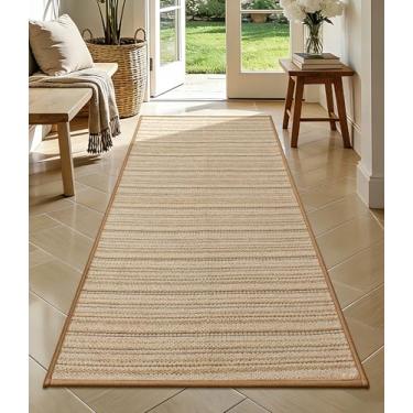 Imagem de YIHOUSE Tapetes de banho antiderrapantes para banheiro 61 x 122 cm, tapetes absorventes de secagem rápida, lavatória, cozinha, (bege, 61 cm x 122 cm)