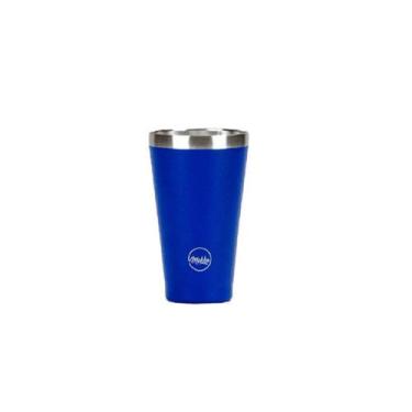 Imagem de COPO TÉRMICO PARA CERVEJA MOKHA 473ML AZUL - Estilo Stanley