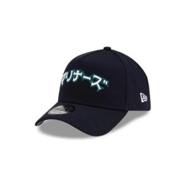 Imagem de BONE NEW ERA 9FORTY A-FRAME SNAPBACK SEATTLE MARINERS MLB HYPERFLY MARINHO-Masculino