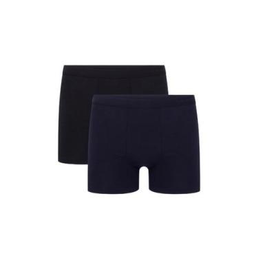 Imagem de Kit/2 Cueca Boxer Hering 77UW Masculina Algodão Pima T. P/XXG, XG, 1b,