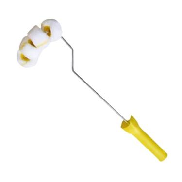 Imagem de Ｂｅｓｇａ Rolo de pintura para tubos, ferramenta de pintura, rolo de pintura tubular curvo industrial e doméstico com estrutura para espaços apertados em, com 4 Rodas