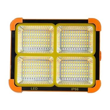 Imagem de Lanterna De Trabalho Solar - Luminária De Chão Com Suporte - Lanterna Magnética com 2 Modos e Energia Solar para Campismo Quintal Jardim e Pesca