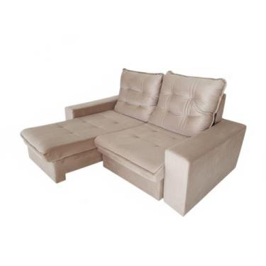 Imagem de Sofá Oslo 2 Lugares Retrátil e Reclinável Bom Pastor 1,80 m Veludo Lux