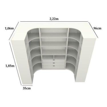 Imagem de Kit Closet Armário Colmeia Cabideiro M72 (expositor,roupa) - VETORIAL 