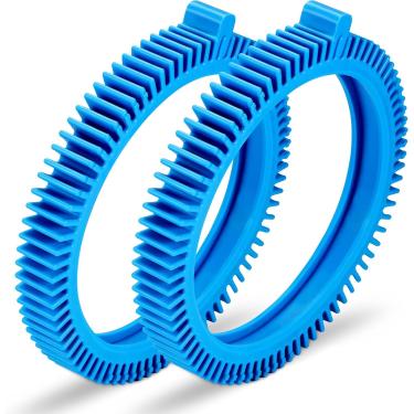 Imagem de Kit de pneu dianteiro azul 896584000-143 ultra durável, pneu frontal com reposição para limpador de piscina 2X, 4X, pressão, substituição de pneu frontal padrão, kit de substituição para limpadores de piscina Poolvergnuegen