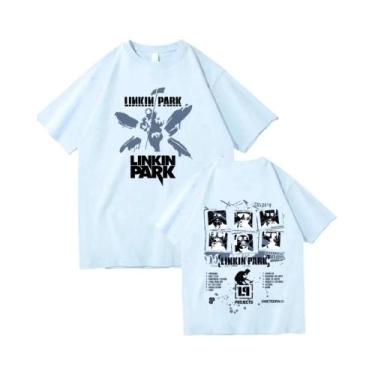 Imagem de Camiseta Unissex Harajuku Linkin-Park, Camiseta Casual De Verão Com De