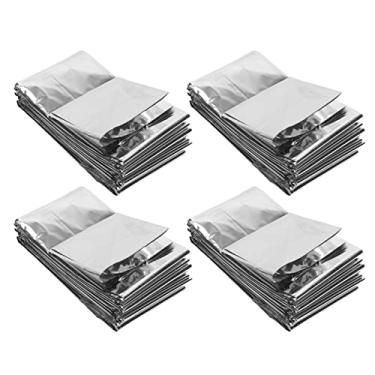 Imagem de Generic 4 Pçs Cobertores de Emergência Portátil Impermeável Reflexivo Manter Seco Sobrevivência Cobertor Quente para Acampamento Caminhadas, Ideal para Aventura Ao Ar Livre