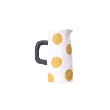 Imagem de KEG801302 Vasos para Flores Vaso de Cerâmica Pintado Simples Hotel Mobiliário Forma Chaleira Arranjo de Flores Vaso Decorativo para Casa