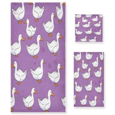 Imagem de xigua Lindo conjunto de toalhas de banheiro de ganso absorvente macio 3 peças toalha de banho toalha de mão toalhas decorativas para banheiro, academia, hotel, praia, piscina