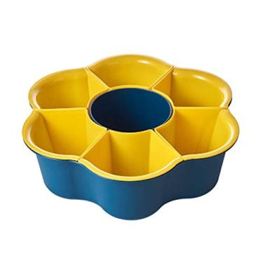 Imagem de Cesta de ralo de cozinha Cesta de drenagem de pratos rotativa doméstica bandeja de vegetais multifuncional cesta de vegetais fácil de limpar (cor: vinho tinto, amarelo, tamanho: 24 x 8 cm)