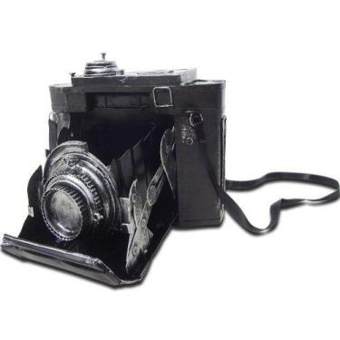 Imagem de Cofre Camera Fotografica Vintage Retro De Ferro Fundido 16cm - Braslu