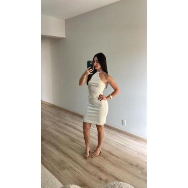 Imagem de Conjunto Saia Curta/Cropped Assimétrico Frente Única Tricot - Calu Tri