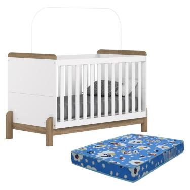 Imagem de Berço Americano Mini Cama Ternura com Colchão Baby Physical - Móveis Henn