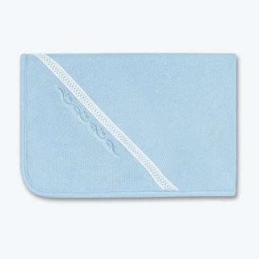 Imagem de Manta Para Bebê Tricotil Sublime Azul Unissex - Hug