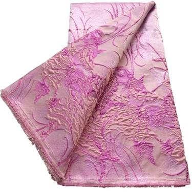 Imagem de ZhenGuiRu Tecido de renda africana 5 metros, tecido de renda brocado jacquard bordado francês para costura de festa de casamento