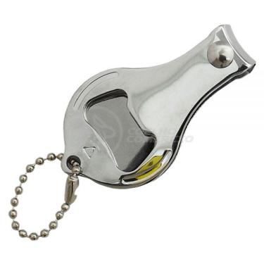 Imagem de Cortador Unha Com Lixa Aço Inox Abridor Garrafa Redondo