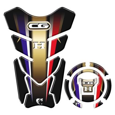 Imagem de Adesivo Protetor Tanque E Bocal Honda Cg + 2018 Colorido