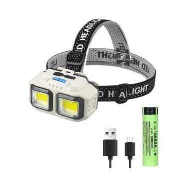 Imagem de Lanterna De Cabeça LED À Prova d'Água Com Indução, 4 Modos, Carregamen