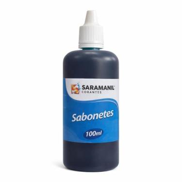 Imagem de Corante Líquido Sabonete 100ml Azul Marinho Saramanil
