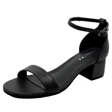 Imagem de Sandalia Salto Baixo Feminina Conforto Moderna Lia Line