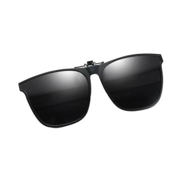 Imagem de Óculos De Sol Polarizados Masculinos Com Clip, Visão Noturna, Antirref