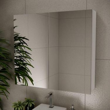 Imagem de Espelheira De Banheiro Nature 90cm Estilare ESP4031 Branco Ls