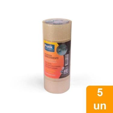 Imagem de Fita Empacotamento Pratik 48mmx45m Transparente - Embalagem com 5 Unid