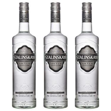 Imagem de KIT 3 Vodka Stalinskaya Silver - 1L