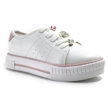 Imagem de Tênis Infantil de Menina Molekinha do 26 ao 34, 33, Branco