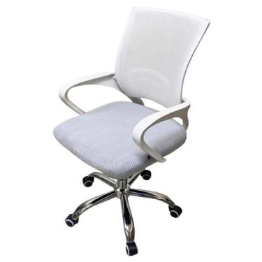 Imagem de Cadeira Estudo Trabalho Giratoria Ergonomica Altura Ajustavel Conforta
