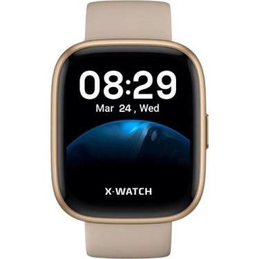 Imagem de Relógio Unissex X-Watch Smartwatch Prisma Troca Pulseira Original Dour