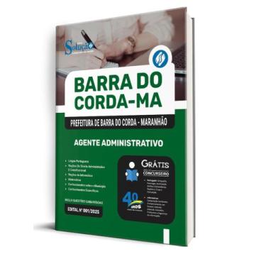Imagem de Apostila Prefeitura de Barra do Corda - MA - Agente Administrativo - E